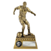 The Classic Football Male Figurine Metallic Antique Gold 185mm
