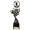 Innov8 Football Plastic Trophy Silver & Black 250mm