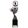 Innov8 Football Plastic Trophy Silver & Black 275mm
