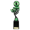 Innov8 Football Plastic Trophy Green & Black 275mm