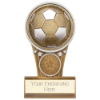 Ikon Tower Football Plaque Award Antique Silver & Gold 125mm