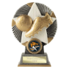 Pulse Star Football Award Antique Silver & Gold 135mm