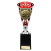 Cobra Star Cup Football Goal Keeper Silver & Red 255mm