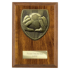 Cobra Plaque Football Goal Keeper Award Walnut 150mm