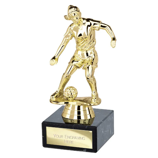 Dominion Female Football Trophy Gold 140mm