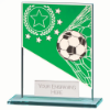 Mustang Football Green Jade Glass Award 110mm