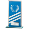 Talisman Multisport Mirror Glass Award Blue & Silver 140mm (8mm Thick)