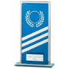 Talisman Multisport Mirror Glass Award Blue & Silver 160mm (8mm Thick)