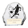 Mystique Football Male Glass Award 75mm