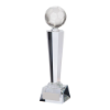 Interceptor Football Crystal Award 255mm  (60mm Width)