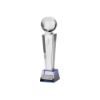Legend Tower Crystal Football Award 180mm  (50mm Width)