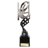 Innov8 Rugby Plastic Trophy Silver & Black 250mm