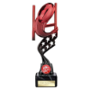 Innov8 Rugby Plastic Trophy Red & Black 230mm