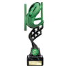 Innov8 Rugby Plastic Trophy Green & Black 230mm
