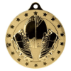Cascade Stars Rugby Medal Gold 50mm