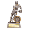 Stormer Rugby Male Award Antique Silver & Gold 130mm