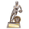 Stormer Rugby Female Award Antique Silver & Gold 130mm