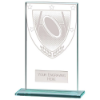 Millennium Rugby Jade Glass Award 140mm