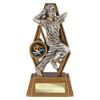 Immense Cricket Bowler Award Antique Gold & Silver 150mm