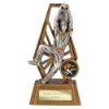 Immense Cricket Fielder Award Antique Gold & Silver 150mm