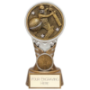Ikon Tower Cricket Batsman Award Antique Silver & Gold 150mm