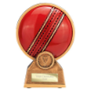 Zenith Cricket Ball Resin Award Antique Gold 155mm