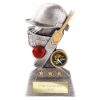 Smash Cricket Award Antique Silver & Gold 120mm