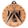 Cascade Stars Cricket Medal Bronze 50mm