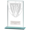 Millennium Cricket Jade Glass Award 140mm