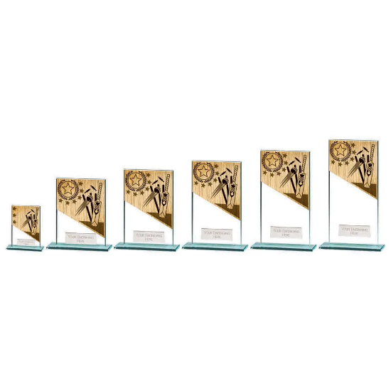 Mustang Cricket Jade Glass Award