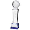 Tribute Cricket Crystal Award 220mm  (60mm Width)