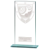 Millennium Lawn Bowls Jade Glass Award 180mm