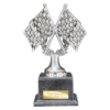Velocity Crossed Flags Award Antique Silver 185mm