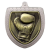 Cobra Boxing Shield Medal Silver 75mm