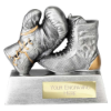 Power Boxing Resin Award Antique Silver 100mm