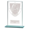 Millennium Martial Arts Jade Glass Award 140mm