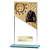 Mustang Martial Arts Jade Glass Award 160mm