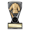 Wolverine Plaque Martial Arts Carbon Black & Fusion Gold 130mm