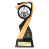 Mania Tower Martial Arts Award Carbon Black & Gold 205mm