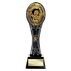 Maverick Extreme Tower Netball Award Black & Fusion Gold 260mm
