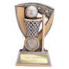 Optimum Netball Resin Award Antique Silver & Gold 140mm