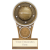 Ikon Tower Netball Plaque Award Antique Silver & Gold 125mm
