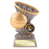 Smash Netball Award Antique Silver & Gold 140mm
