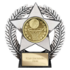 Emperor Star Netball Plaque Silver 120mm