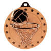 Cascade Stars Netball Medal Bronze 50mm