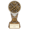 Ikon Tower Hockey Award Antique Silver & Gold 150mm