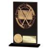 Maverick Hero Field Hockey Glass Award Jet Black 140mm