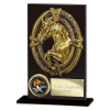 Maverick Hero Equestrian Glass Award Jet Black 125mm