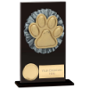 Euphoria Hero Dog Agility Glass Award Jet Black 140mm