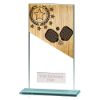 Mustang Pickleball Jade Glass Award 160mm